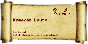 Kamarás Laura névjegykártya